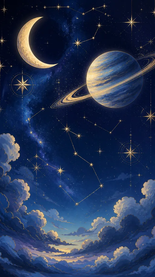 Tall Celestial Scene — Space wallpaper