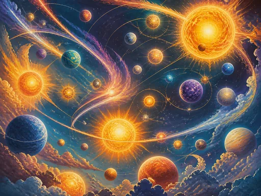 Wide Animated Sky Composition Using Repeated — Space Galaxy Fold wallpaper
