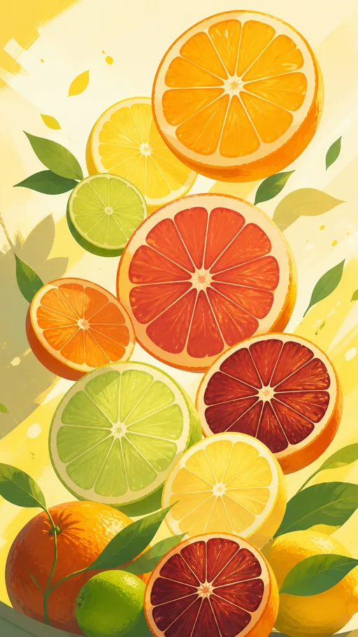 Tall 2D Illustrated Scene — Objects & Still Life wallpaper