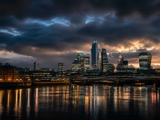 Broad City Skyline After Rain Glass — Cities & Architecture Galaxy Fold wallpaper