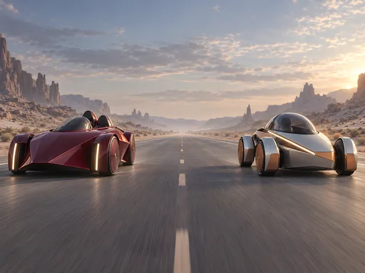 Retro Roadsters in the Desert — Cars & Vehicles Galaxy Fold wallpaper