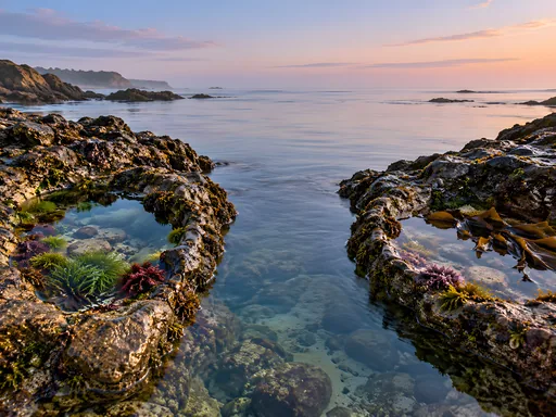 Rock Basins and Seawater — Nature & Landscapes wallpaper