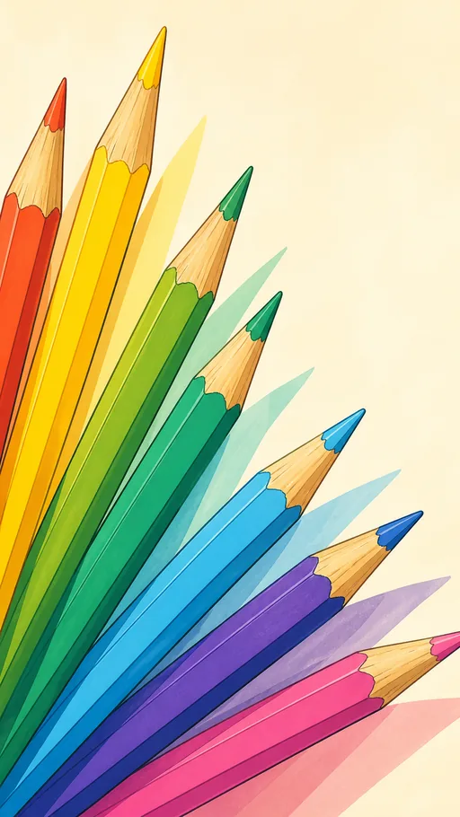 Tall 2D Illustrated Scene — Objects & Still Life wallpaper