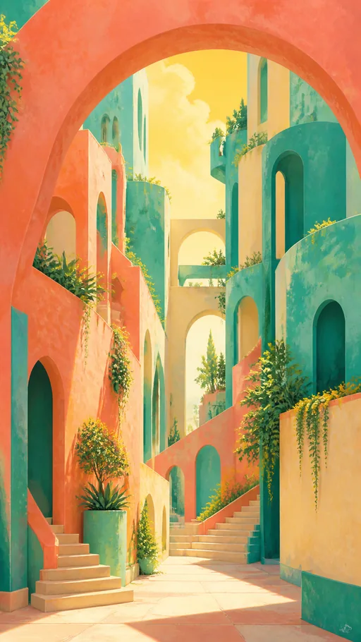 Colorful Illustrated Architecture — Cities & Architecture wallpaper