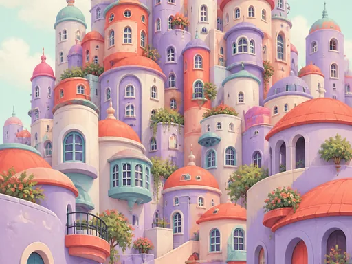 Imaginative Tower Cluster — Cities & Architecture Galaxy Fold wallpaper