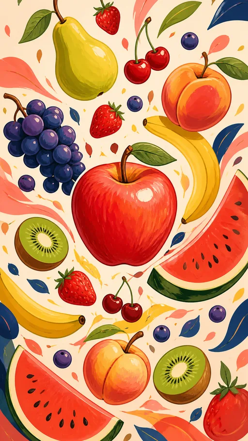 Tall 2D Illustrated Scene — Objects & Still Life wallpaper