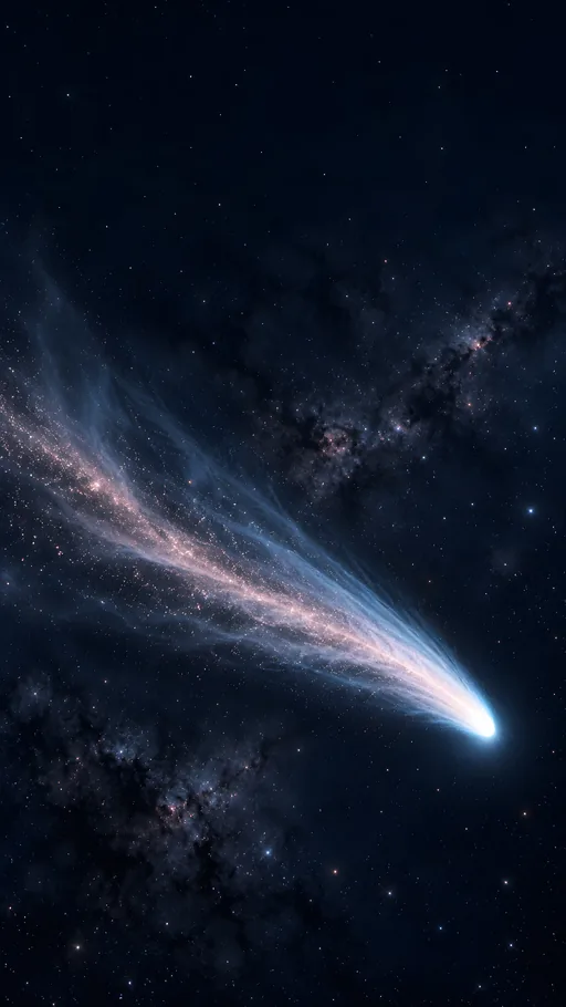 Comet Across Deep Space — Space wallpaper