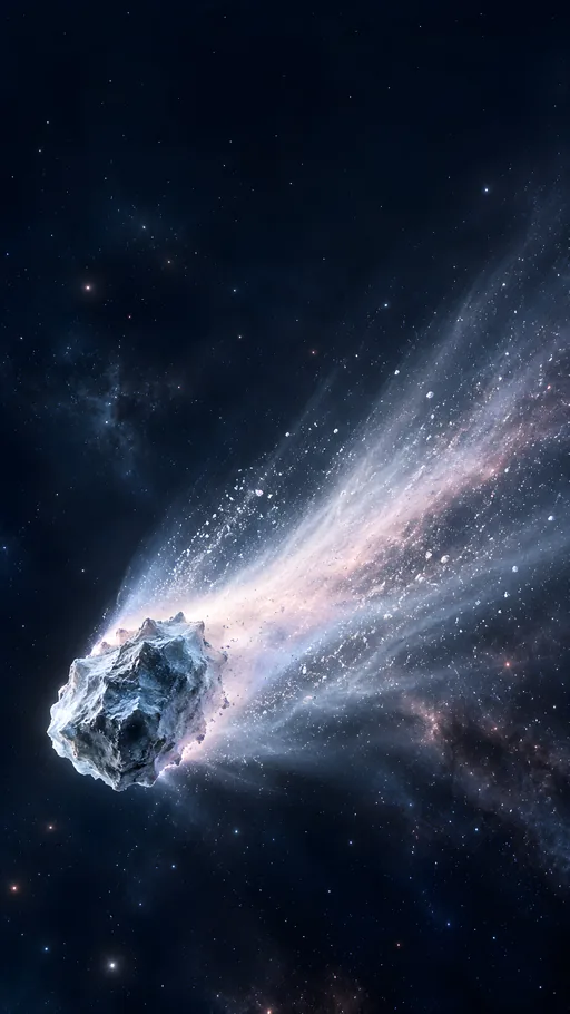 Icy Comet Fragment — Space wallpaper
