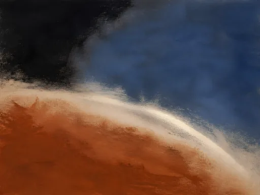 Broad Abstract Celestial Painting Built — Space Galaxy Fold wallpaper