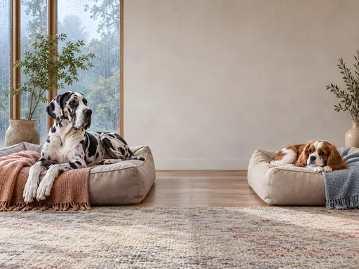 Dogs Resting on Cushions — Pets wallpaper