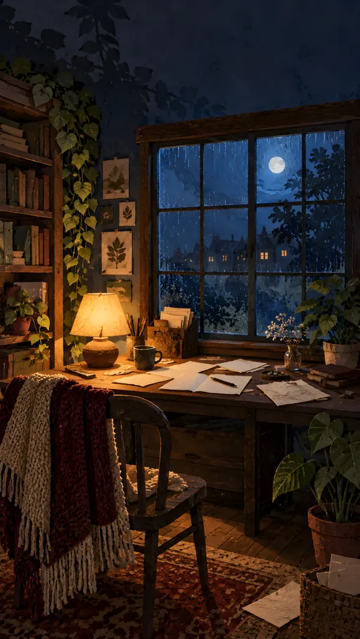 Moonlit Study — Cities & Architecture wallpaper