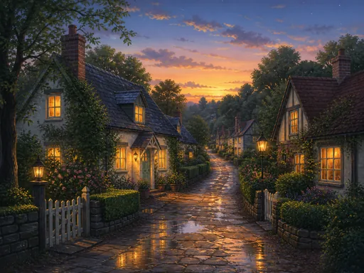 Broad Illustrated Lane — Fantasy Galaxy Fold wallpaper