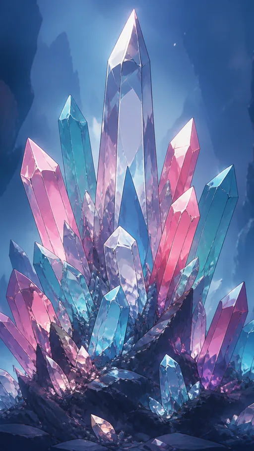Tall Cluster — Abstract wallpaper