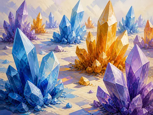 Broad Crystal Garden — Abstract Galaxy Fold wallpaper
