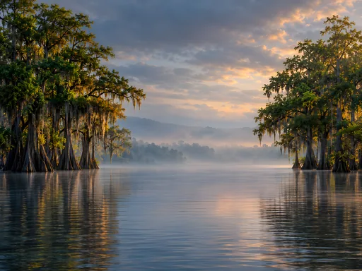 Flooded Trees and a Water Corridor — Nature & Landscapes wallpaper