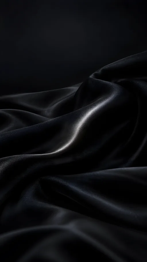 Black Satin Folds — Abstract wallpaper