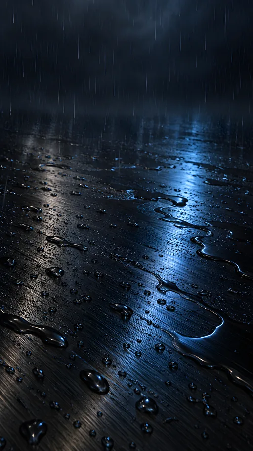 Rain on Dark Metal — Abstract wallpaper