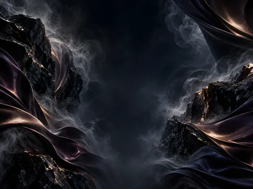 Smoke and Satin — Abstract wallpaper