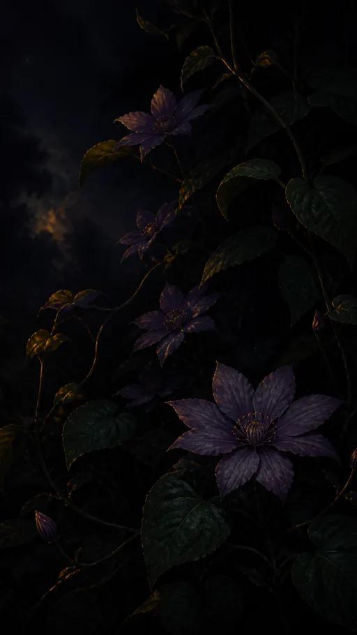 Tall Nocturnal Vines Climbing — Flowers & Plants wallpaper