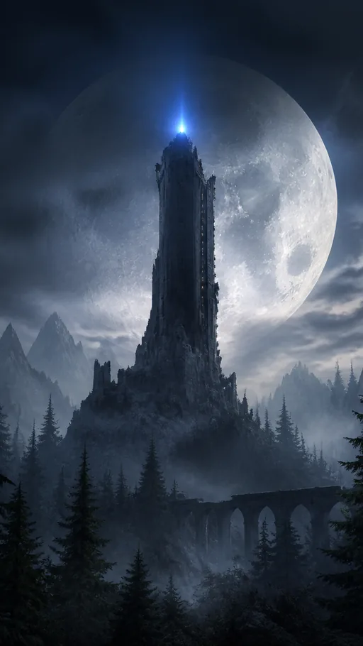 Beautiful Atmospheric Dark-fantasy Environment — Fantasy wallpaper