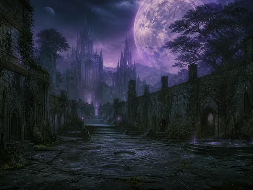 Beautiful Atmospheric Dark-fantasy Environment — Fantasy wallpaper