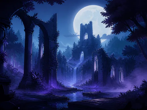 2D Dark-fantasy Environment — Fantasy wallpaper