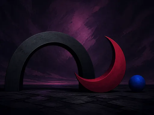Wide Sophisticated 2D Animated Graphic-art Scene — Dark & Moody Galaxy Fold wallpaper