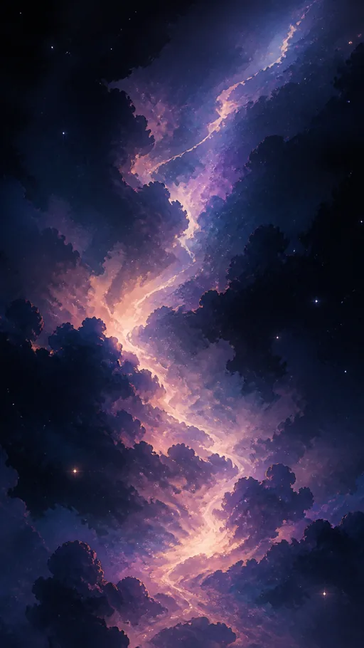 2D Painted Deep-space Atmosphere — Space wallpaper