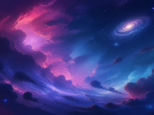 2D Painted Deep-space Atmosphere — Space wallpaper