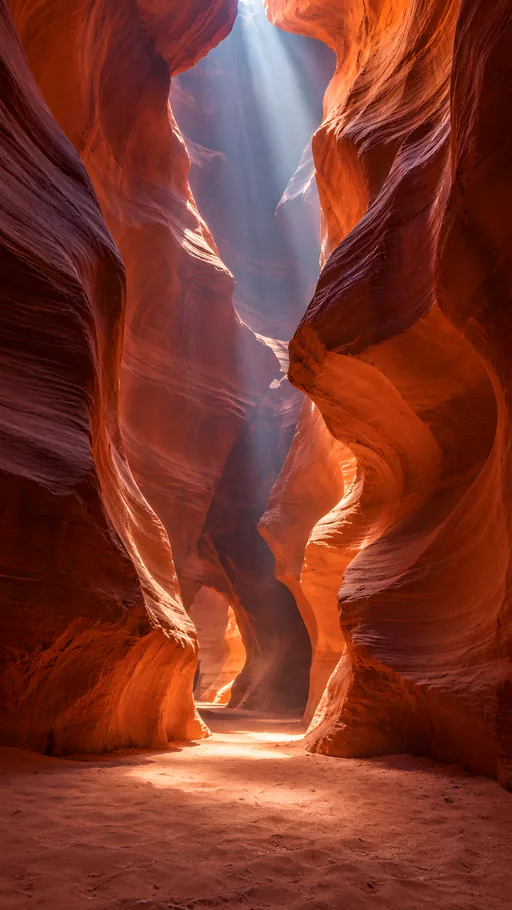 Red Slot Canyon Light Beam — Nature & Landscapes wallpaper