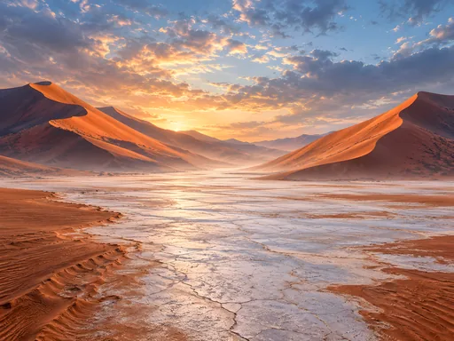 Wind-Brushed Dune Corridor — Nature & Landscapes wallpaper
