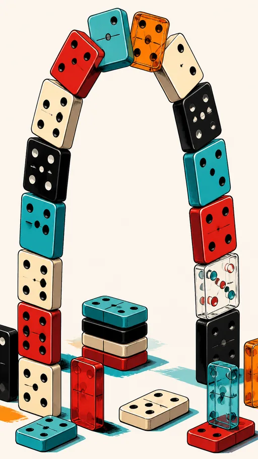 Tall 2D Illustrated Scene — Objects & Still Life wallpaper