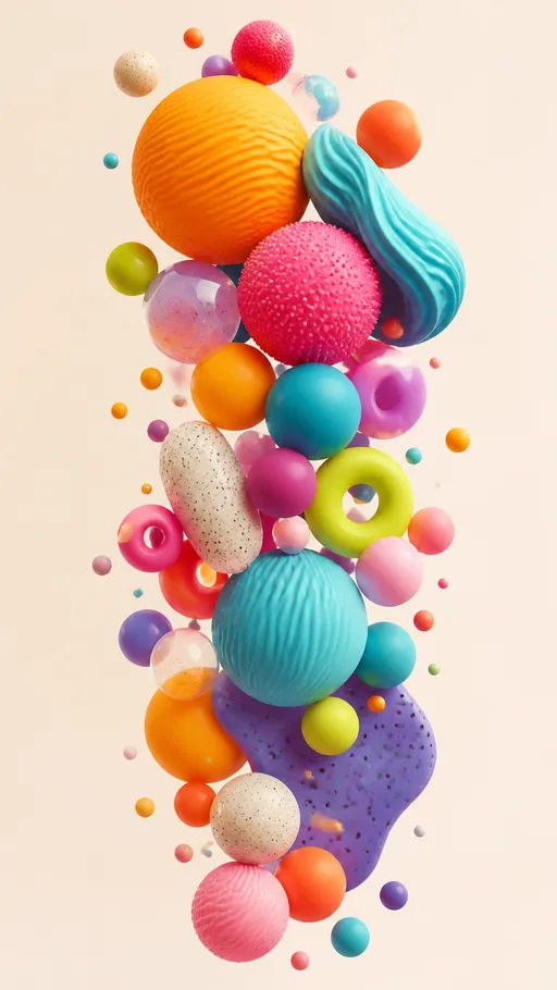 Joyful High-energy Composition — Minimal & Color wallpaper