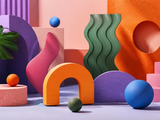 Joyful High-energy Composition — Minimal & Color wallpaper