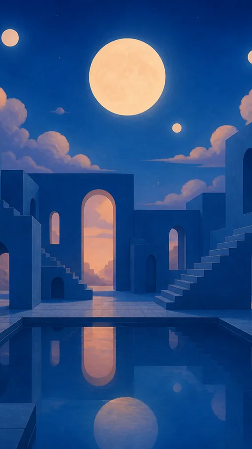 2D Dreamlike Environment — Fantasy wallpaper