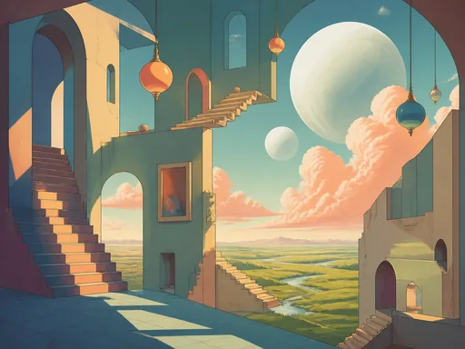 2D Dreamlike Environment — Fantasy wallpaper