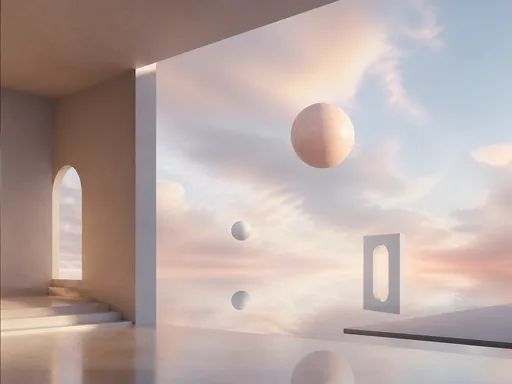Broad Quiet Interior Dissolving Into An — Fantasy Galaxy Fold wallpaper