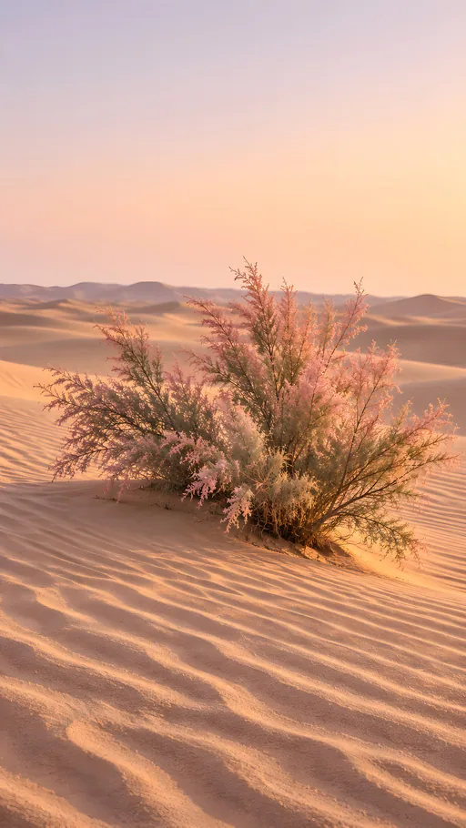 Tamarisk in Rippled Sand — Nature & Landscapes wallpaper