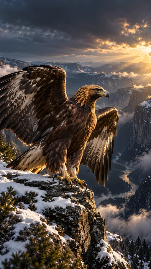 Golden Eagle in Side Light — Animals & Wildlife wallpaper