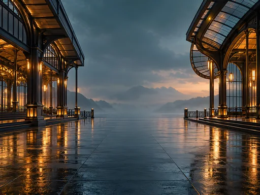 Station Concourse in the Rain — Cities & Architecture wallpaper