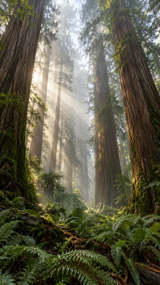 Redwood Grove from Below — Nature & Landscapes wallpaper