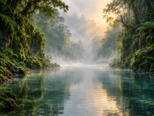Mossy Forest River — Nature & Landscapes wallpaper