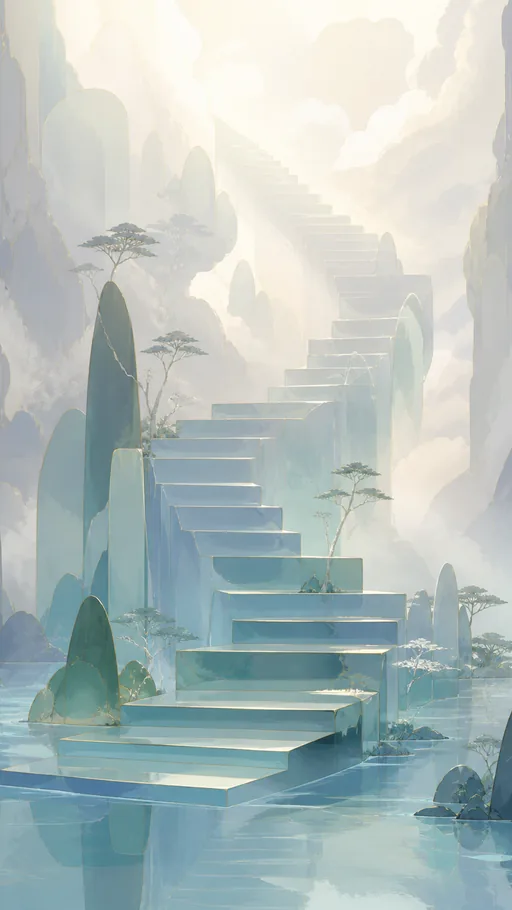 Delicate 2D Ethereal Environment — Fantasy wallpaper