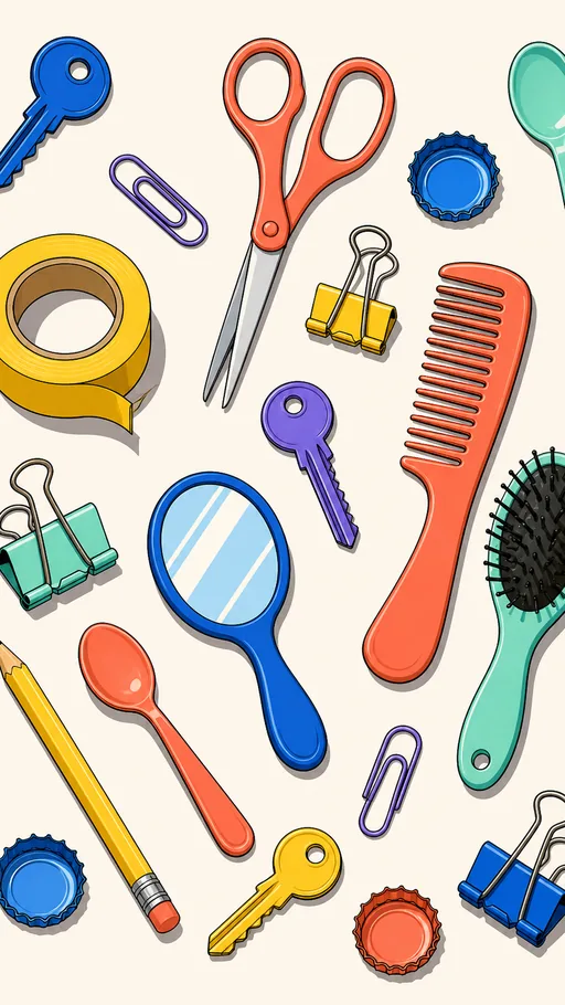 Tall 2D Illustrated Scene — Objects & Still Life wallpaper