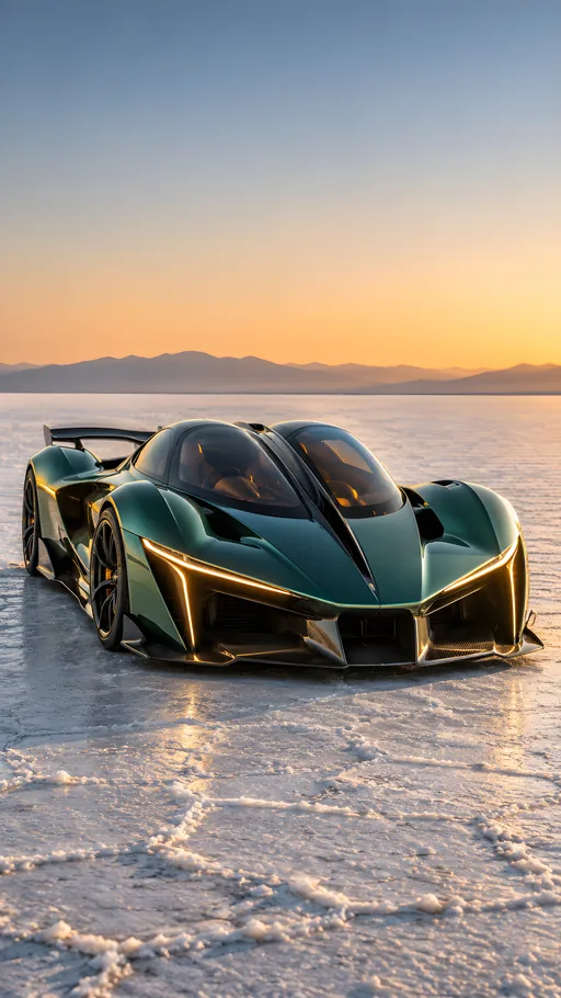Split-Canopy Hypercar on Salt — Cars & Vehicles phone wallpaper
