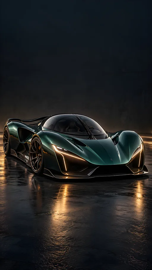 Canopy Hypercar in the Dark — Cars & Vehicles phone wallpaper