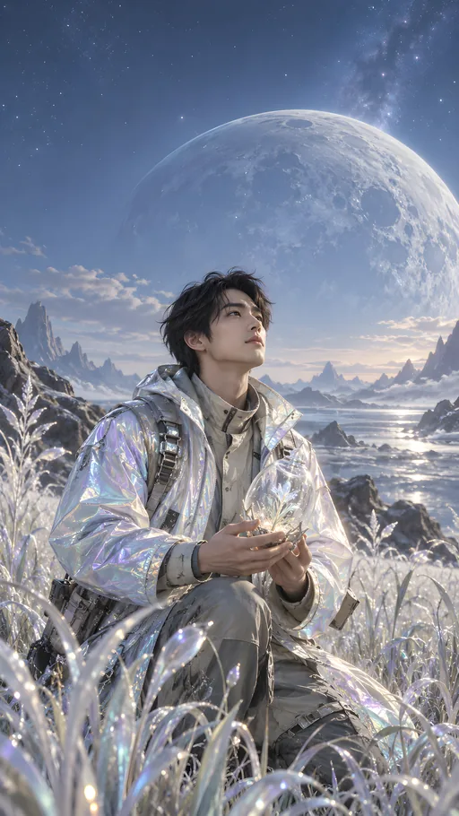 Lunar Gardener Among Alien Grass — People & Portraits wallpaper