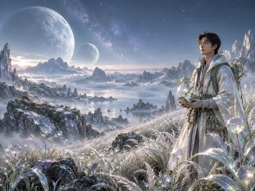 Lunar Gardener Among Alien Grass — People & Portraits wallpaper