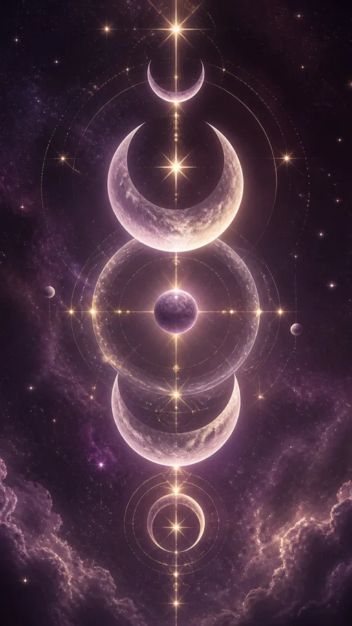 Decorative Imaginative Celestial Composition — Space wallpaper