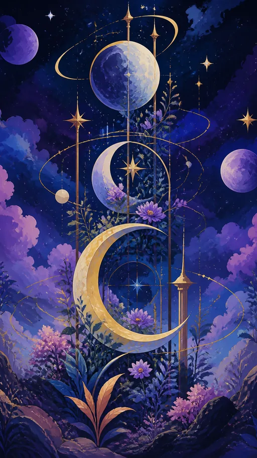 Richly Illustrated Celestial Arrangement — Space wallpaper